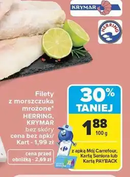 Carrefour Filety z morszczuka mrożone bez skóry Krymar oferta
