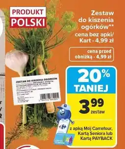 Carrefour Zestaw do kiszenia ogórków oferta