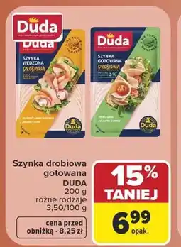 Carrefour Szynka gotowana drobiowa Duda oferta