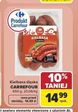 Carrefour Kiełbasa śląska Carrefour oferta