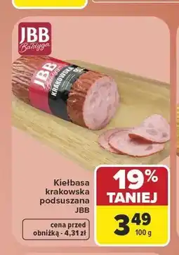 Carrefour Kiełbasa krakowska podsuszana JBB oferta