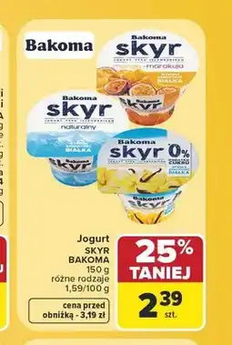 Carrefour Jogurt Skyr naturalny Bakoma oferta