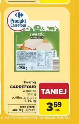 Carrefour Twaróg Carrefour w kostce półtłusty oferta
