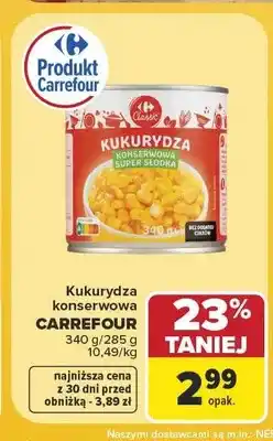Carrefour Kukurydza konserwowa Carrefour oferta