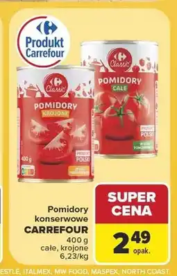 Carrefour Pomidory konserwowe krojone Carrefour oferta