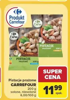 Carrefour Pistacje prażone solone Carrefour Extra oferta