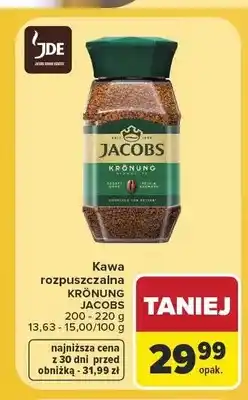 Carrefour Kawa rozpuszczalna Jacobs Krönung oferta