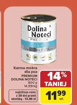 Carrefour Karma mokra dla psa Dolina Noteci Premium bogata w jagnięcinę oferta