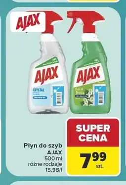 Carrefour Płyn do szyb Crystal Ajax oferta