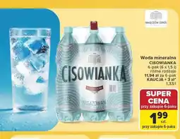 Carrefour Woda mineralna Cisowianka niegazowana oferta