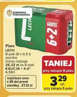 Carrefour Piwo Lech Premium 8-pak oferta