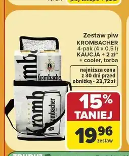 Carrefour Zestaw piw Krombacher 4-pak z torbą termiczną oferta