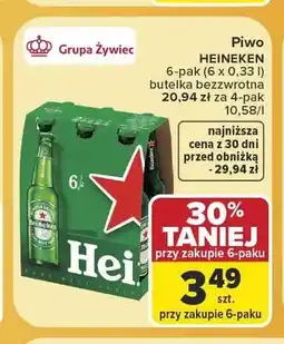 Carrefour Piwo Heineken 6-pak oferta
