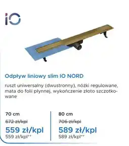 Blu Odpływ liniowy slim IO NORD oferta