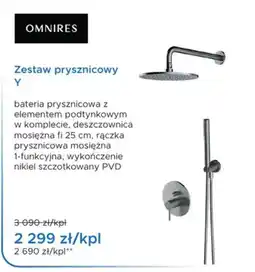 Blu OMNIRE S Zestaw prysznicowy Y oferta