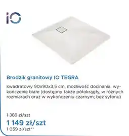 Blu IO TEGRA Brodzik granitowy oferta