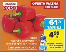 Carrefour Polska papryka czerwona oferta
