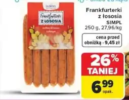 Carrefour Frankfurterki z łososia simpl oferta