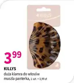 Drogerie Polskie Killys duża klamra do włosów muszla panterka oferta