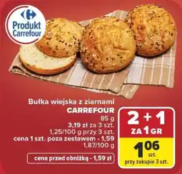 Carrefour Bułka wiejska z ziarnami CARREFOUR oferta