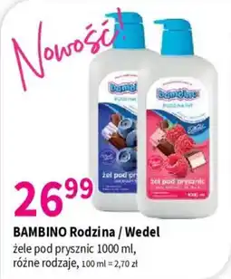 Drogerie Polskie BAMBINO Rodzina / Wedel żel pod prysznic oferta