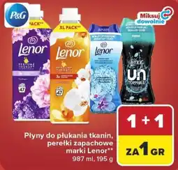 Carrefour Płyny do płukania tkanin, peretki zapachowe marki Lenor oferta