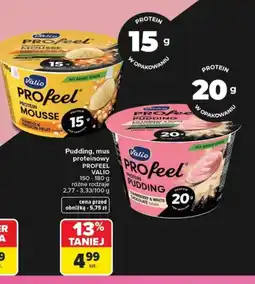 Carrefour Pudding, mus proteinowy PROFEEL VALIO oferta