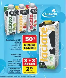 Carrefour Śmietanka UHT ŁACIATA oferta