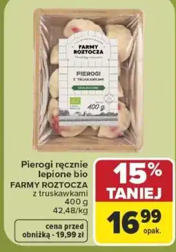 Carrefour FARMY ROZTOCZA Pierogi z truskawkami oferta