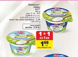 Carrefour Śmietana Primo Zott oferta