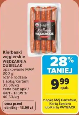 Carrefour Kiełbaski Węgierskie Dubielak oferta