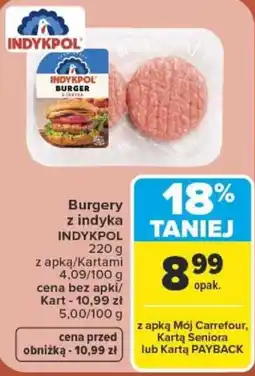 Carrefour Burgery z indyka INDYKPOL oferta