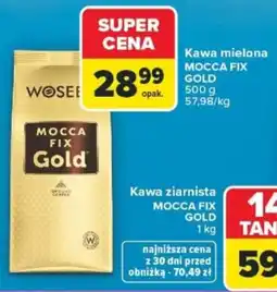 Carrefour Kawa ziarnista mocca fix gold oferta