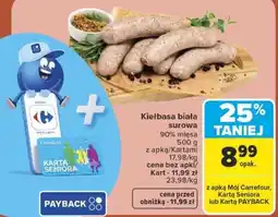 Carrefour Kiełbasa biała surowa oferta