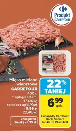 Carrefour Mięso mielone wieprzowe CARREFOUR oferta