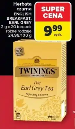 Carrefour Herbata czarna English Breakfast, Earl Grey oferta
