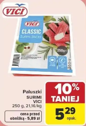 Carrefour Paluszki SURIMI VICI oferta