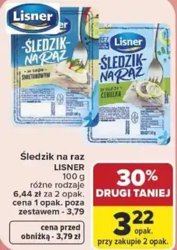 Carrefour Śledzik na raz LISNER oferta