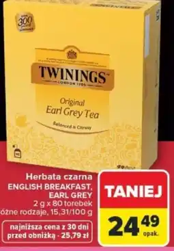 Carrefour Herbata czarna English Breakfast, Earl Grey oferta