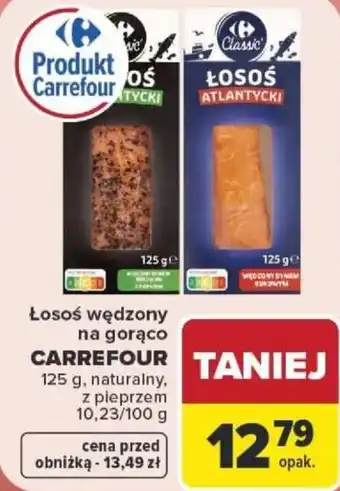 Carrefour Łosoś wędzony na gorąco CARREFOUR oferta