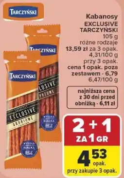 Carrefour Kabanosy EXCLUSIVE TARCZYŃSKI oferta