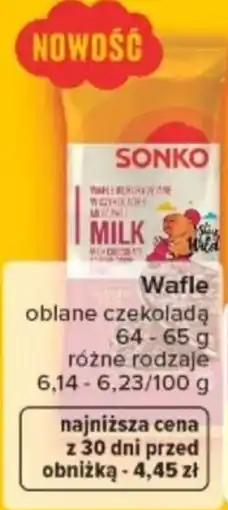 Carrefour Wafle oblane czekoladą oferta