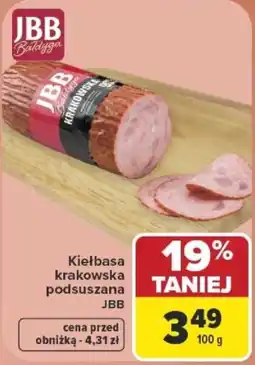 Carrefour Kiełbasa Krakowska Podsuszana JBB oferta