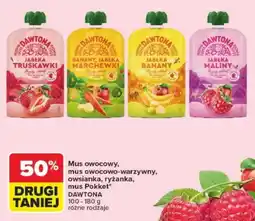 Carrefour Mus owocowy, mus owocowo-warzywny, owsianka, ryżanka, mus Pokket DAWTONA oferta