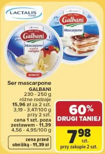 Carrefour Ser mascarpone GALBANI oferta