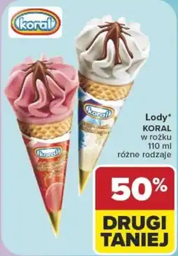Carrefour Lody KORAL w rożku oferta