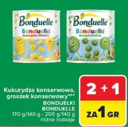 Carrefour Kukurydza konserwowa, groszek konserwowy BONDUELKI BONDUELLE oferta