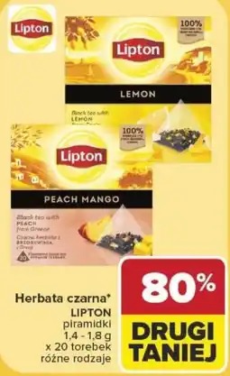 Carrefour Herbata czarna LIPTON oferta