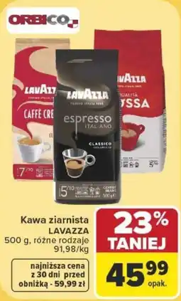 Carrefour Kawa ziarnista LAVAZZA oferta