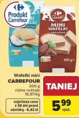 Carrefour Wafelki mini CARREFOUR oferta